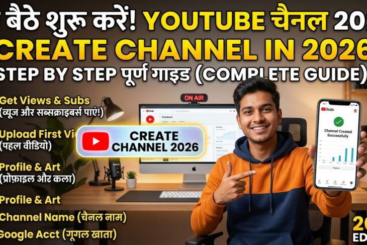 How to Create YouTube Channel in 2026 || घर बैठे शुरू करें अपना Youtube चैनल || Step by Step Guide